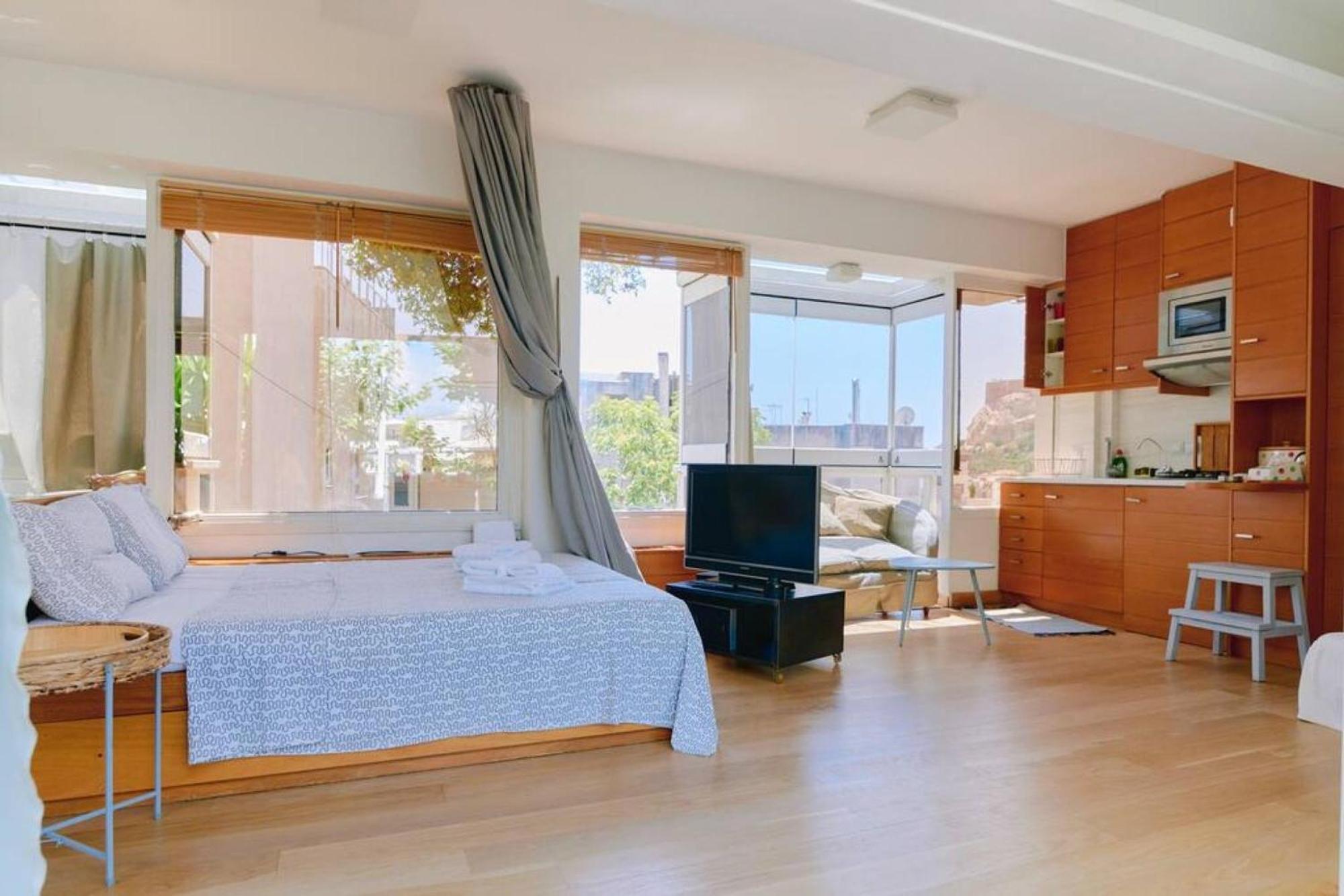 360 View In Roof Top Appartment With Patio Atenas Exterior foto
